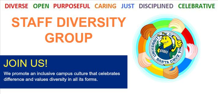 Staff Diversity Group Welcome Banner